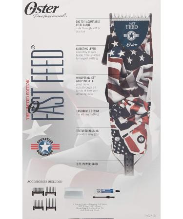 Oster USA 76023-137 Limited Edition Fast Feed Clipper - Adjustable for Home & Professional Use | International Shipping Available - Buy Online on GoSupps.com
