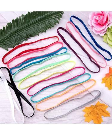 DuuFin 20-Piece Non-Slip Elastic Sport Headbands - Multicolor Workout Headbands - Buy Online on GoSupps.com