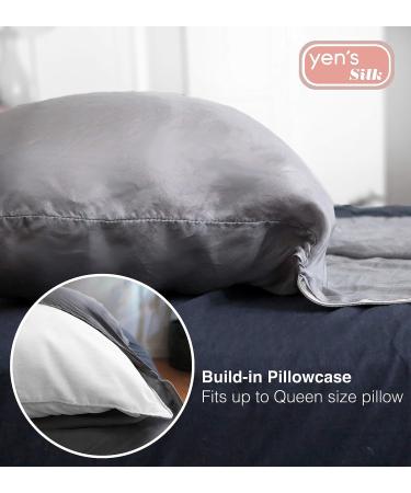 Yens Mulberry Silk Sleeping Bag Liner - Lightweight Breathable Travel Sheet for Hotels, Camping - Grey, 86 X 43 - Buy Online on GoSupps.com