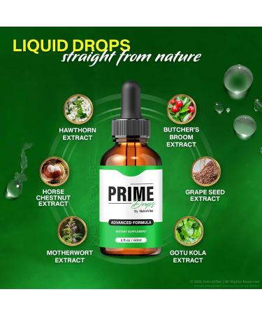NutraVibe Prime Drops for Men PrimeDrops Daily Liquid Formula for Drive Stamina & Active Energy | Natural Plant-Based Blend for Men s Balanced Well-Being & Performance Easy-to-Use (30 Servings) - Buy Online on GoSupps.com