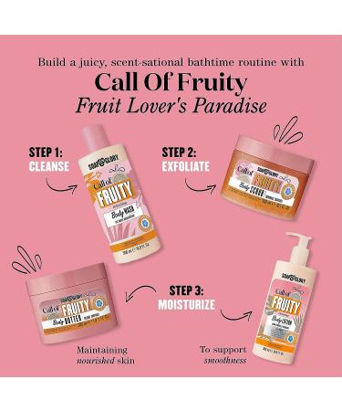 Soap & Glory Call of Fruity Moisturizing Body Lotion - Coconut Oil & Vitamin E - Tropical Fruits Scented Lotion (500ml) - Buy Online on GoSupps.com
