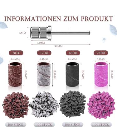 Scettar 400 PCS Colorful Gel Nails - Professional Nail Drill Attachments & Sanding Tapes for Manicure & Pedicure - Perfect for Nail Art & Design - Buy Online on GoSupps.com