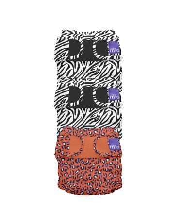 Bambino Mio Mioduo cloth diaper cover pack of 3 Safari Party H size 2 (9kg+) single