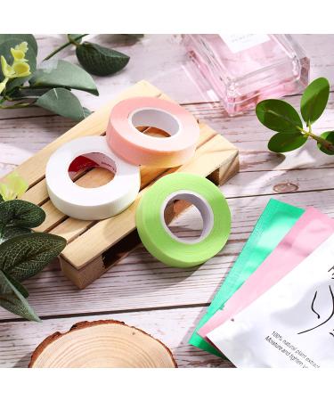 9 Rolls Eyelash Extension Tape with 60 Pairs of Under Eye Gel Pads - Breathable Fabric Lash Tape for Eyelash Extensions - Beauty Tool Set - Buy Online on GoSupps.com