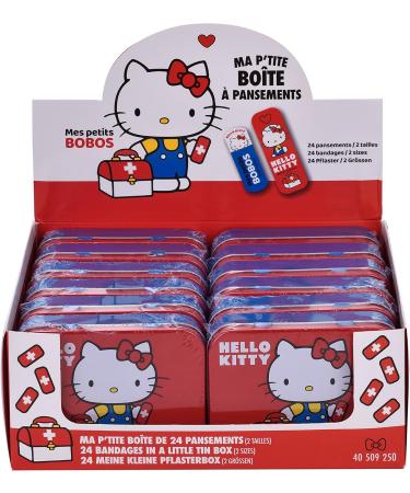 Hello Kitty Children's Metal Storage Box - 24 Plaster Design | Perfect for Backpack | Cute & Unique Gift - Buy Online on GoSupps.com