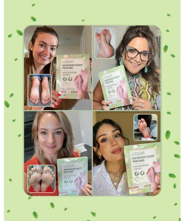Effective Corn Skin Sock & Foot Peel Mask - 4 Pairs for Corneal Removal Size up to 43 Light Green - Buy Online on GoSupps.com
