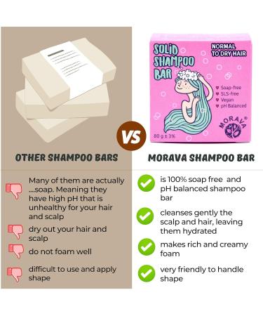 Morava Ylang Ylang & Cocoa Shampoo Bar | Nourishing Vegan Sulfate-Free | ideal for Normal to Dry/Damaged Hair - Buy Online on GoSupps.com