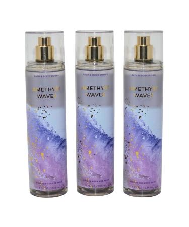 Bath & Body Works Fragrance Mist 3-Pack 8oz Each (Amethyst Waves)