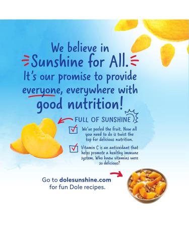 Dole Yellow Cling Sliced Peaches in 100% Fruit Juice 23.5 Oz Resealable Jars 8 Count - Buy Online on GoSupps.com