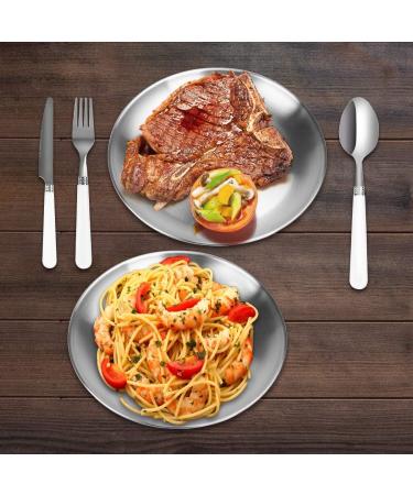 Camping Kitchen Silverware Set - 12pcs Stainless Steel Cutlery Organizer for 2 Person Dinnerware - Utensils with Plate, Spoon, Knife, Fork, Wine Opener, Napkin - Black - Buy Online on GoSupps.com