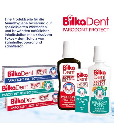 BilkaDent Expert Parodont Protect Mouthwash - Herbal Gum Protection 250ml | International Shipping Available - Buy Online on GoSupps.com