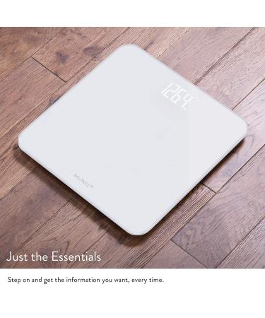 Greater Goods Digital Weight Bathroom Scale  Shine-Through Display  Accurate Glass Scale  Non-Slip & Scratch Resistant  Body Weight (White) Basic - White - Buy Online on GoSupps.com