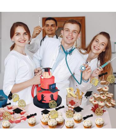 kreat4joy 24pcs Brain Graduation Cupcake Toppers Neurologist Graduation Congrats Grad Party Decor Neurology Party Decorations for Neuroscience Cake Decorations - Buy Online on GoSupps.com