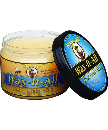 Howard WAX009 Food-Grade Wax 9 oz - Non-Toxic Cream Finish (1 Pack) - Buy Online on GoSupps.com
