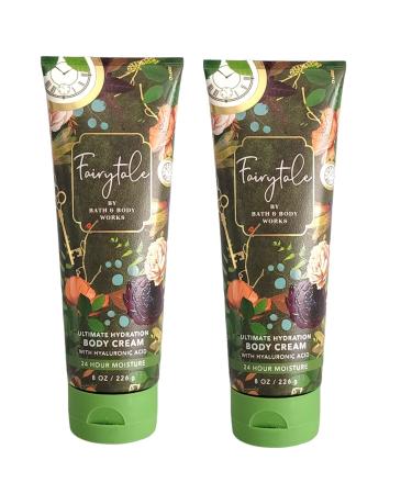 Bath and Body Works Fairytale Body Cream Ultimate Hydration Gift Set For Women 2 Pack 8 Oz. (Fairytale) Coconut