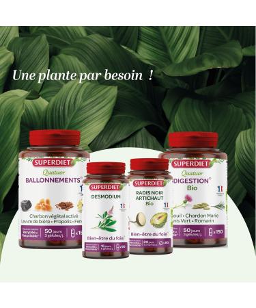 SUPERDIET ORGANIC MILK THISTLE - Liver protection Herbal medicine Made in France 90 capsules - Buy Online on GoSupps.com
