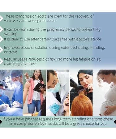 Knee High Compression Stockings 20-30 mmHg Firm Level (XL) - Comfort & Support for All-Day Wear | International Shipping Available - Buy Online on GoSupps.com