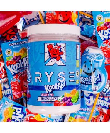 RYSE Up Ryse Core Series Loaded Pre-Workout Supplement | Energy, Strength, and Focus Booster with L-Citrulline, Beta Alanine, L-Theanine, Caffeine, and Thinkamine | 30 Servings (Tropical Punch) - Buy Online on GoSupps.com