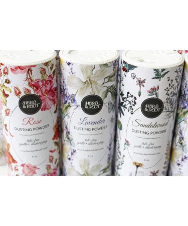 Set of 3 Talc-Free Perfumed Body Dusting Powder - Rose, Lavender, Sandalwood Herb Root - Buy Online on GoSupps.com