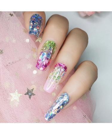 Voiakiu Nail Blossoming Gel - 60ml Neutral Mixing Adhesive for Stunning Manicure & Nail Art | Glitter Marble Floral Effects - Buy Online on GoSupps.com