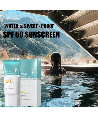 Sunscreen SPF 50 High Protection Sun Cream SPF 50 SPF 50 Face Moisturiser Sunscreen SPF 50 Face & Neck & Body Suncream Factor 50 Light & Non-Greasy Waterproof And Sweatproof - Buy Online on GoSupps.com