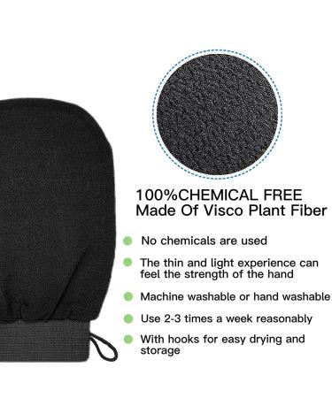 Korean Exfoliating Glove 3pc Set - Body Exfoliator for Dead Skin Removal - Best Skincare Kit for Women & Men - Buy Online on GoSupps.com