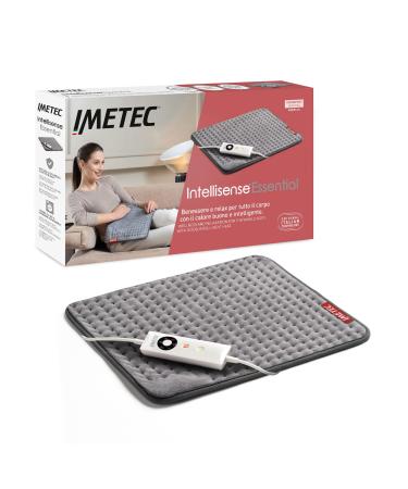 Imetec Intellisense Comfort multi-purpose heating pillow suitable for the whole body fast heating hypoallergenic fabric 5 temperatures electro block safety system washable 40 x 35 cm without feed 40x35 cm
