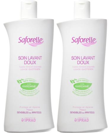 Saforelle Gentle Cleansing Care 2X500ml - Soothing Intimate Wash for Sensitive Skin - Buy Online on GoSupps.com