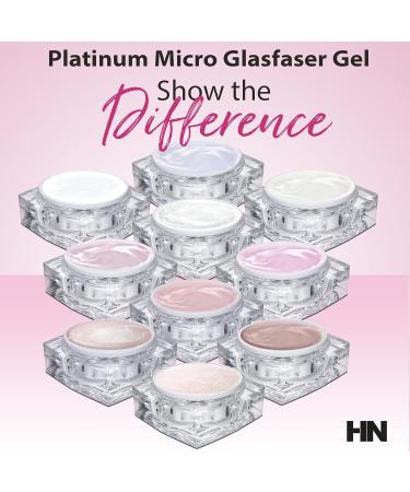 HN Hollywood Nails - Platinum Fiberglass UV Builder Gel - Super White | Premium Quality for Lasting Shine | International Shipping Available - Buy Online on GoSupps.com