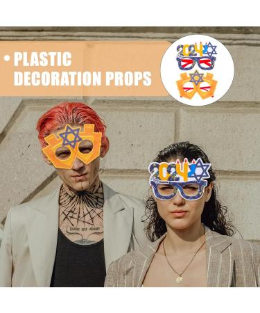 Exceart 2st Chanukka Photo Props - Funny Chanukka Glasses & Party Decorations for Memorable Celebrations - Buy Online on GoSupps.com