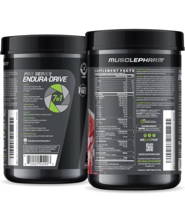 MusclePharm Pro Series ENDURA-DRIVE Pro-Grade Amino Acids Complex with Nootropics | Stim Free Intra Workout & Pre Workout Powder for Endurance & Recovery | Strawberry Watermelon 1.6 lbs. 30 Servings - Buy Online on GoSupps.com