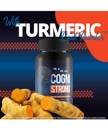 Cogni Strong Pro - Brain Health Support Supplement for Memory Focus Clarity & Mood - Brain Health Supplements for Adults with Ginseng Turmeric Green Tea & Vitamin D - Nootropic Brain Booster - Buy Online on GoSupps.com
