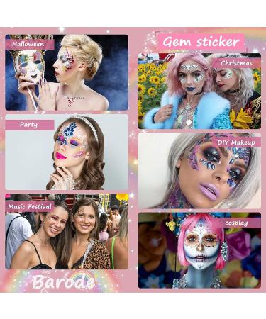 9 Sheets Face Jewels Stickers Gems KAPASKI Eye Body Face Gems Rhinestone Eye Body Jewels Stickers Self Adhesive Rhinestones Rainbow Face Gems for Women Festival Accessory - Buy Online on GoSupps.com