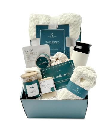 Self Care Gifts for Women 11 Piece Womens Get Well Gifts for Mom Girlfriend Wife Daughter Women s Spa Gifts Baskets With Bath Salts Oatmeal Soap Blanket Encouraging Inspirational Gift Basket