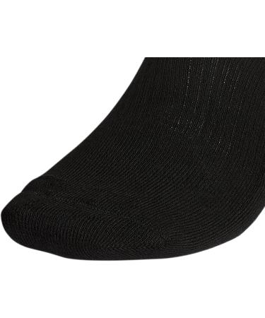 adidas Men's Athletic Cushioned Quarter Socks (6-Pair) - Large Black/Aluminum 2 - Buy Online on GoSupps.com