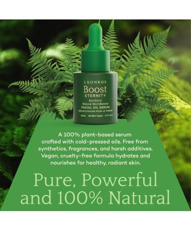 Eternity Facial Serum Oil-Based Alternative to Vitamin C Face Serum for Women Non-Greasy Serum with Squalane Oil Sea Buckthorn & Nordic Forest Microbes - For all Skin Types - 20ml Boost (0.7 Fl Oz) - Buy Online on GoSupps.com