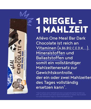All vo One Meal Bar - Dark Chocolate (20 Bars) | Low-Calorie Meal Replacement | Protein Fiber & Vitamins for Weight Loss & Control - Buy Online on GoSupps.com