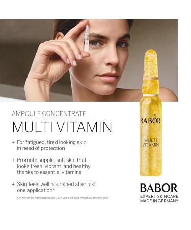 Buy BABOR Multi Vitamin Ampoule Concentrate - Revitalize Dull Skin with Vitamins A C & Niacinamide - 7 Treatments for Radiant Complexion - International Shipping - Buy Online on GoSupps.com