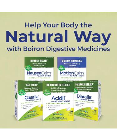 Boiron Acidil Tablets for Relief of Acid Reflux Heartburn Indigestion and Upset Stomach - 120 Count - Buy Online on GoSupps.com