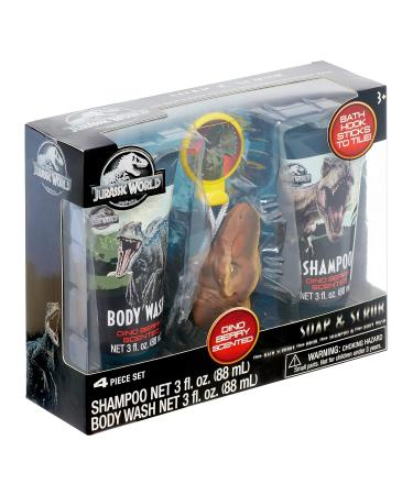 Jurassic World Soap & Scrub Bath Set - Fun T-Rex Scrubby for Kids | International Shipping Available - Buy Online on GoSupps.com