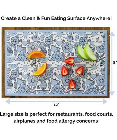Suessie Disposable Placemats for Baby - Happy Owls (60 Count) | Perfect for On-the-Go Dining - Buy Online on GoSupps.com