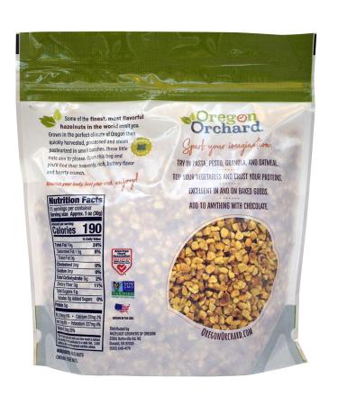 Oregon Orchard Dry Roasted Diced Hazelnuts - Unsalted 12oz Bag | Grown in Oregon - Buy Online on GoSupps.com