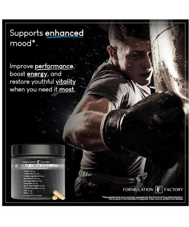 Formulation Factory Self Obsessed Starter 10-in-1 Masculinity Maximizer Supplement for Men with Shilajit Tongkat Ali Ashwagandha Fenugreek to Support Muscle Drive Strength 180 Count (Pack of 3) - Buy Online on GoSupps.com