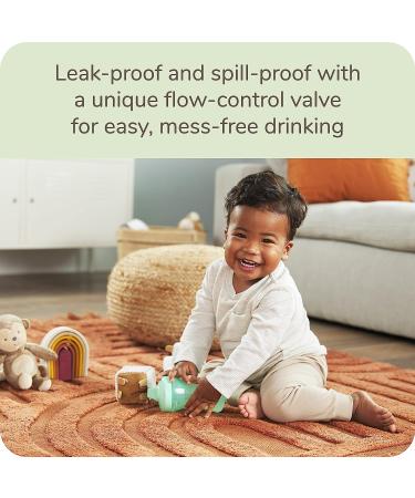 NUK Fun Grips 10 oz Hard Spout Sippy Cup 4pk - Easy-to-Hold Toddler Cup - Blue/Green - 4 Count - Buy Online on GoSupps.com
