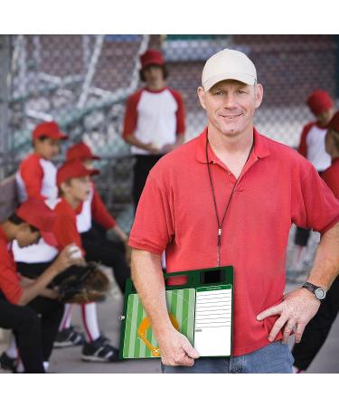 Baseball Coaches Dry Erase Board 15x10.5 - Double Sided Lineup Board with Markers | Coaching & Scorekeeping Equipment - Buy Online on GoSupps.com