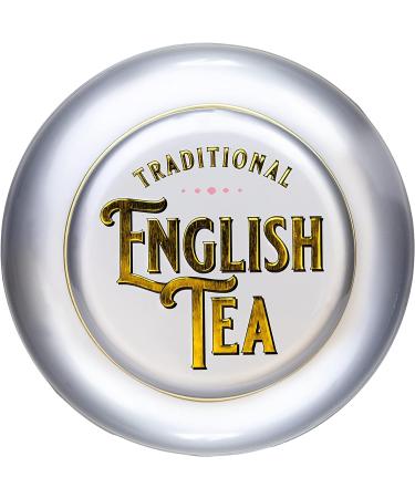 New English Teas Vintage Victorian Tea Caddy with 80 English Afternoon Teabags - Silver Tea Caddy - 80 Count Pack - Buy Online on GoSupps.com