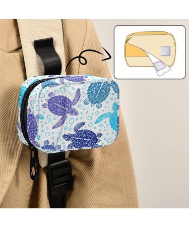 Shop Naanle Vintage Sea Turtle Pill Box - 7 Day Travel Organizer | Portable Vitamin Holder - Compact Design in Turtle & Blue - Buy Online on GoSupps.com
