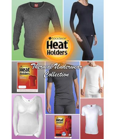 HEAT HOLDERS Men's Thermal Underwear Short Sleeve Vest - White, Size M (38-40) - Buy Online on GoSupps.com
