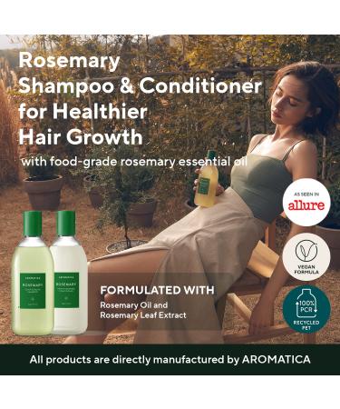 AROMATICA Rosemary Scalp Scaling Shampoo & Conditioner Gift Set - 400ml | Vegan Hair Care with Rosemary Oil for Dry, Itchy Scalp - Buy Online on GoSupps.com