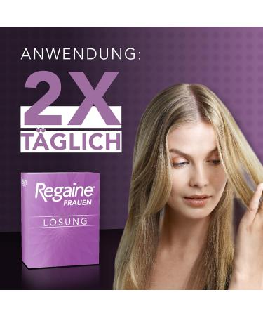 Regaine Women Solution with 20 mg/ml Minoxidil - Stops Hereditary Hair Loss & Stimulates New Growth | 3x60 ml Pack - Buy Online on GoSupps.com